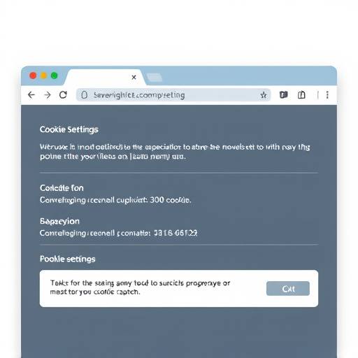 Ilustraäão das configuraäões do navegador para gerenciar cookies
